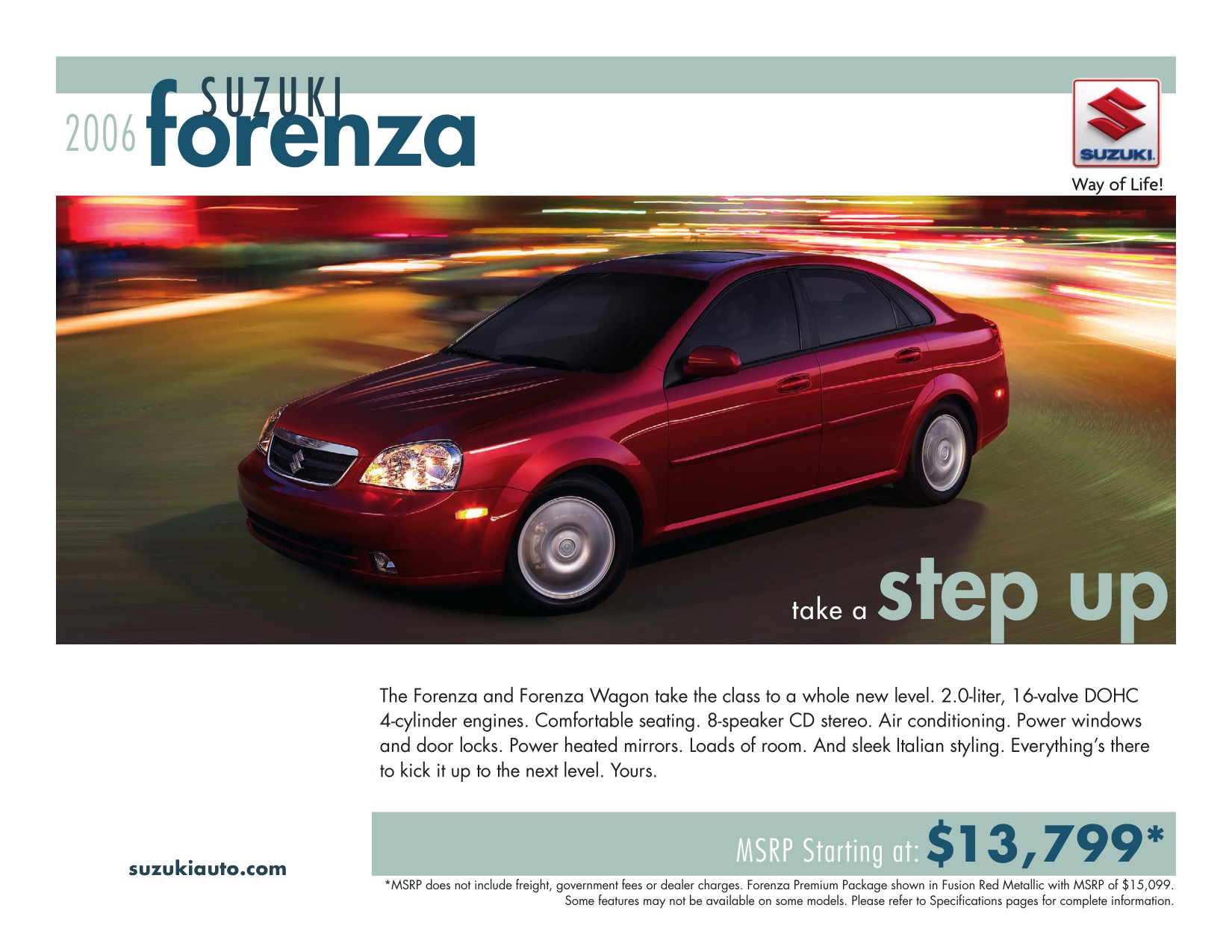 2006 Suzuki Forenza Brochure